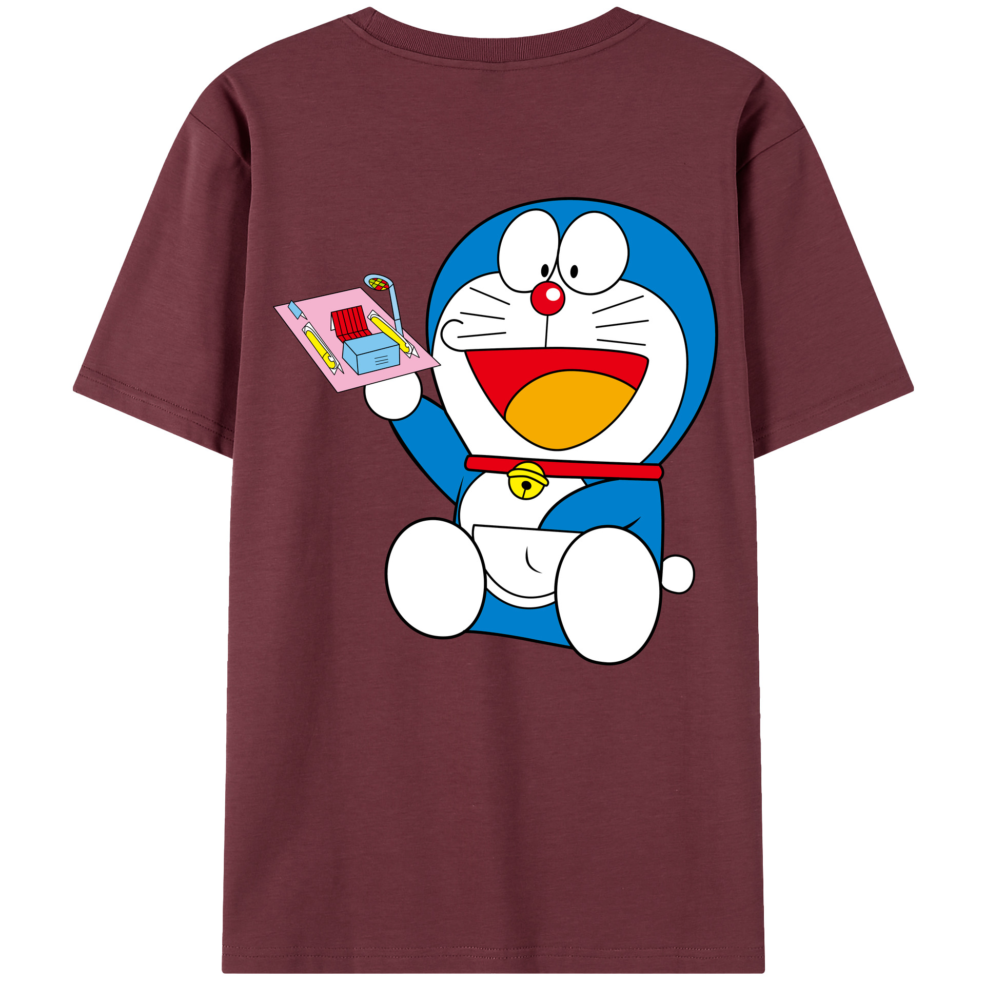 （画像用） ドラえもん Doraemon 綿100％半袖Tシャツ（背面プリント）
